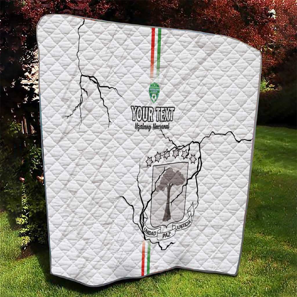 Custom Equatorial Guinea Football Quilt Go Champions - White Version LT15