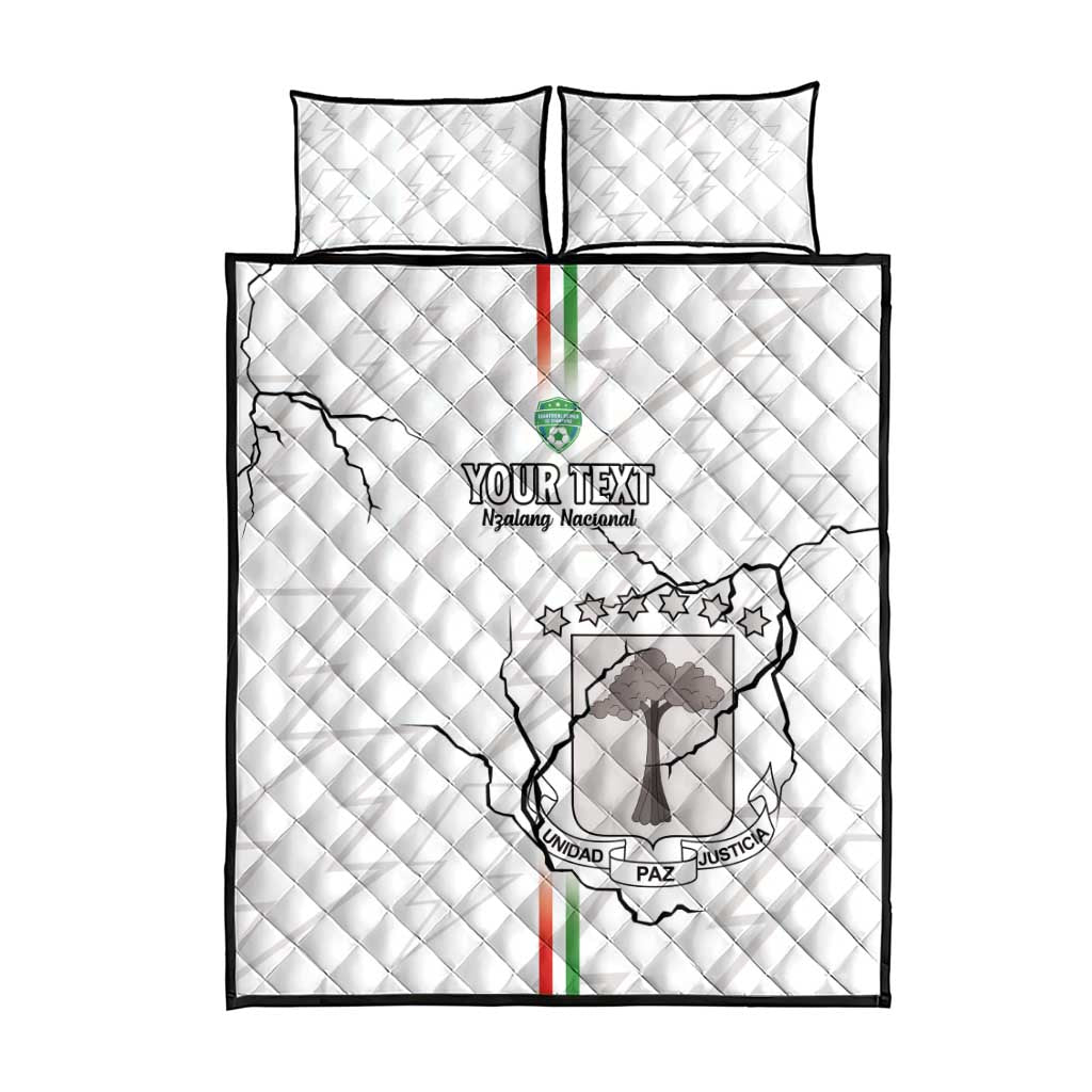 Custom Equatorial Guinea Football Quilt Bed Set Go Champions - White Version LT15