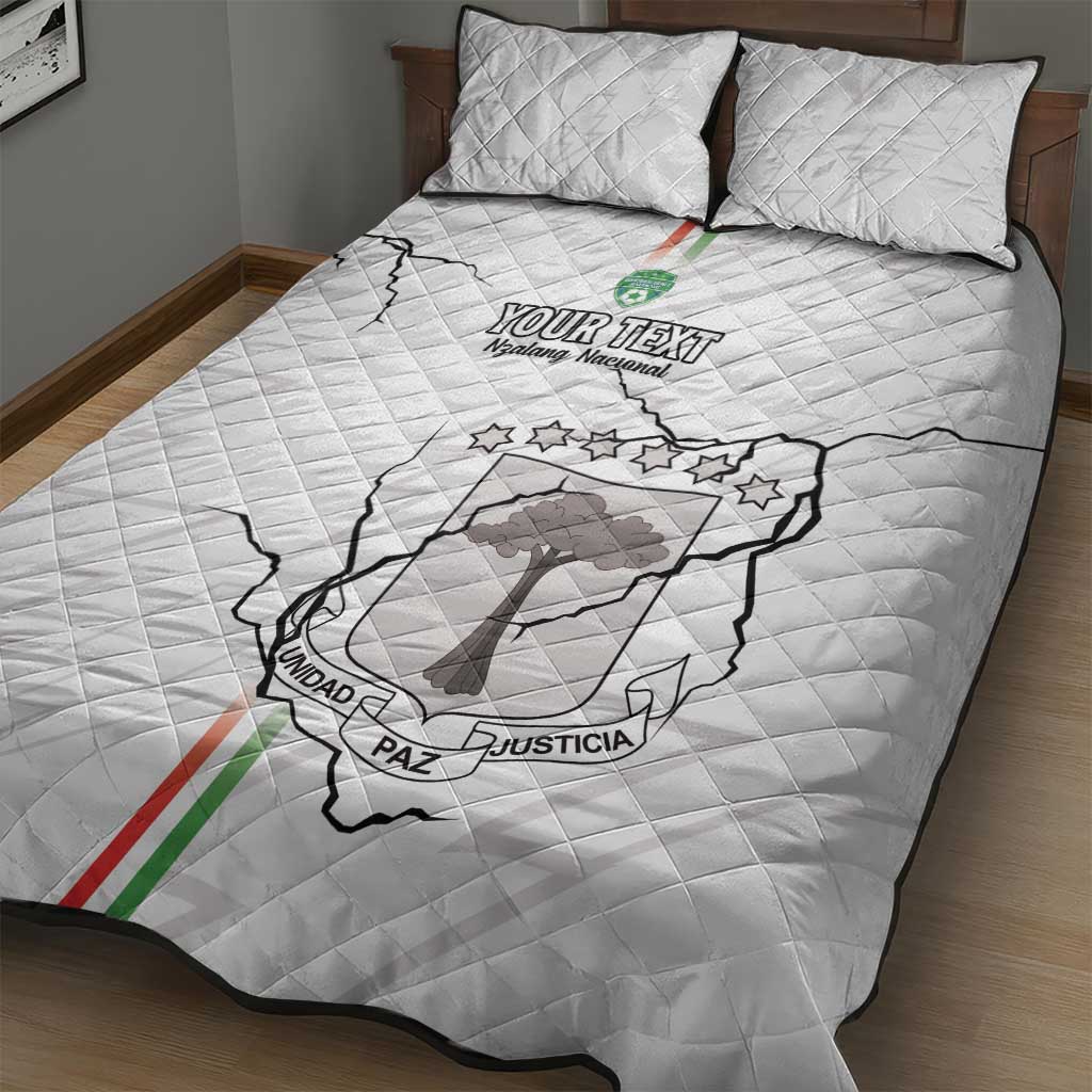 Custom Equatorial Guinea Football Quilt Bed Set Go Champions - White Version LT15