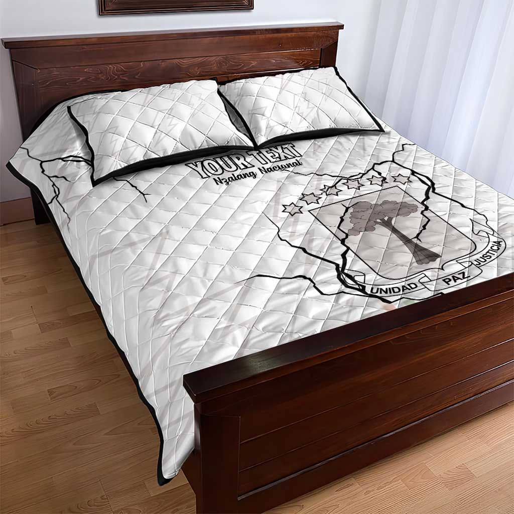 Custom Equatorial Guinea Football Quilt Bed Set Go Champions - White Version LT15
