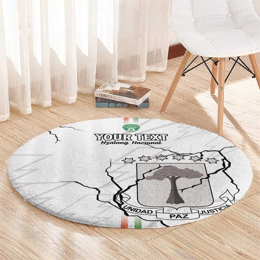 Custom Equatorial Guinea Football Round Carpet Go Champions - White Version LT15
