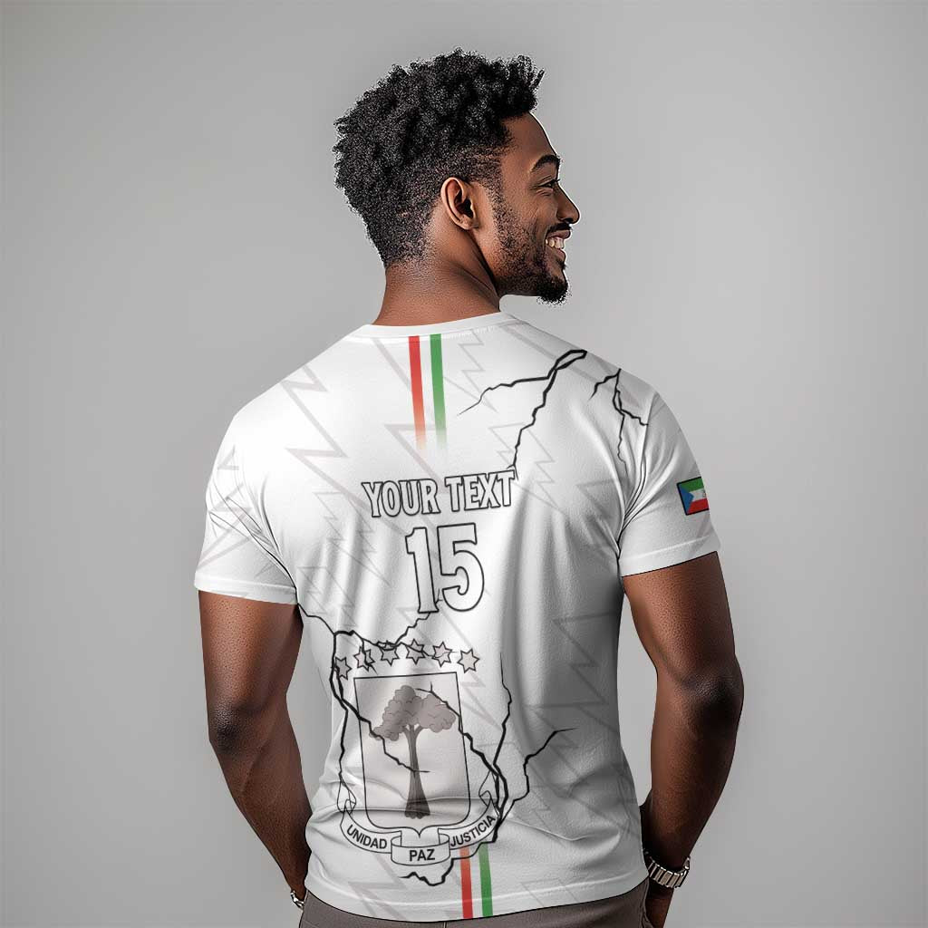 Custom Equatorial Guinea Football T shirt Go Champions - White Version LT15