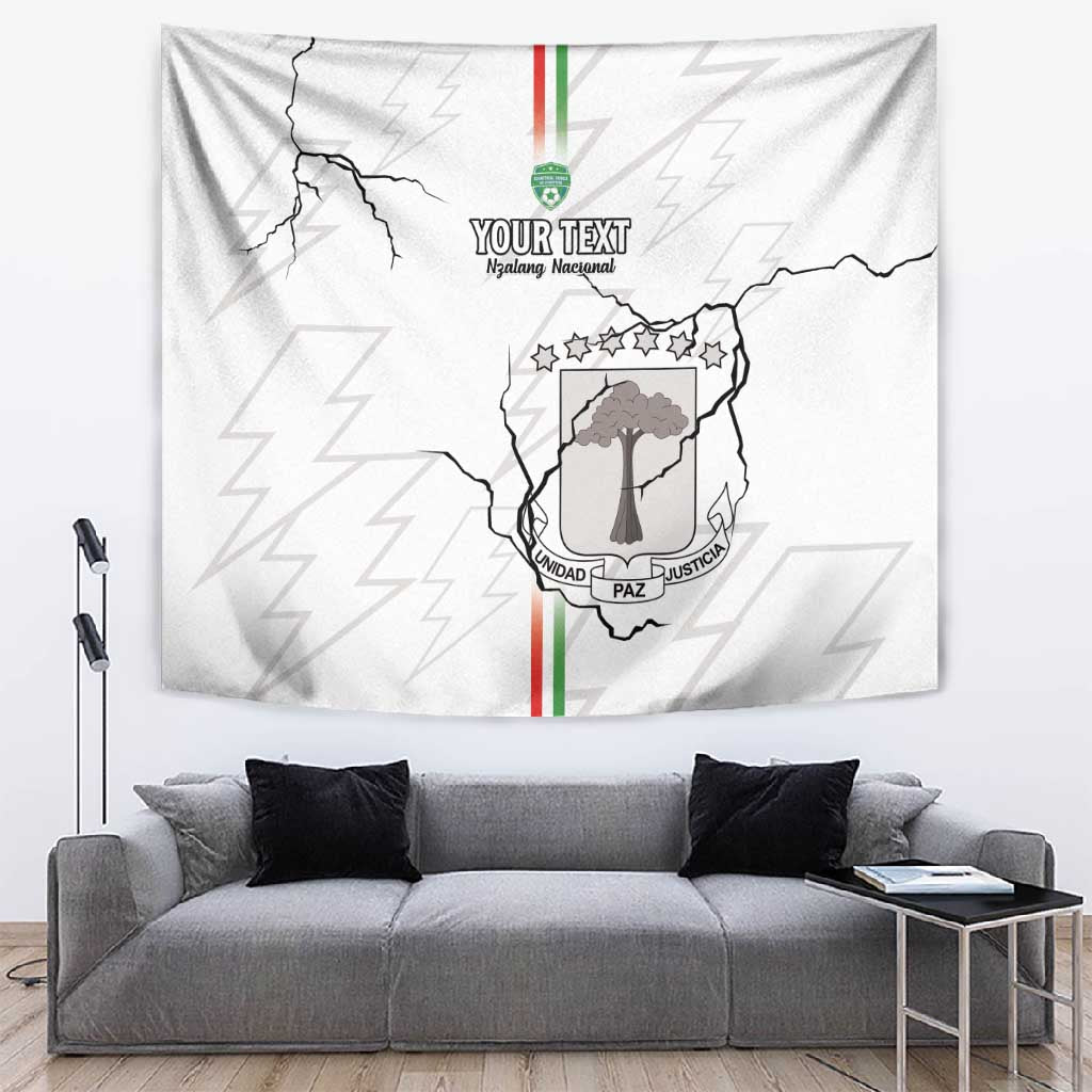 Custom Equatorial Guinea Football Tapestry Go Champions - White Version LT15