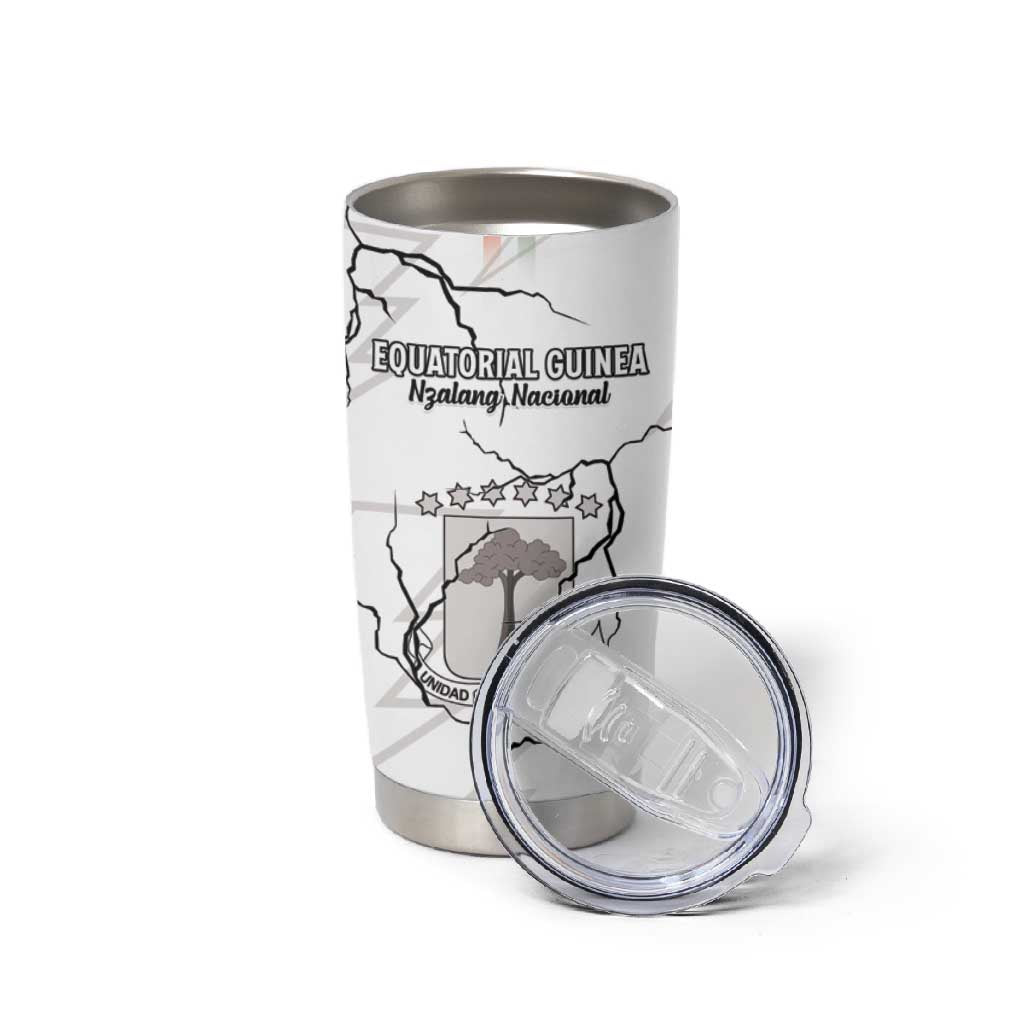Custom Equatorial Guinea Football Tumbler Cup Go Champions - White Version LT15