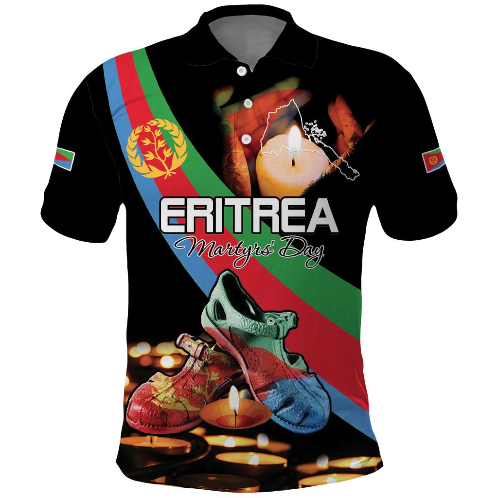 Personalized Eritrea Martyrs Day Polo Shirt Candlelight Vigil Shida Shoes LT15