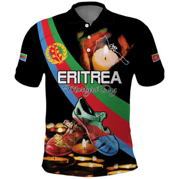 Personalized Eritrea Martyrs Day Polo Shirt Candlelight Vigil Shida Shoes LT15