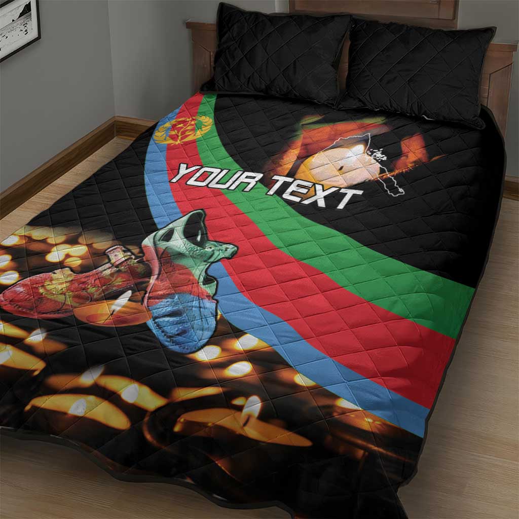 Personalized Eritrea Martyrs Day Quilt Bed Set Candlelight Vigil Remembering Our Heroes LT15