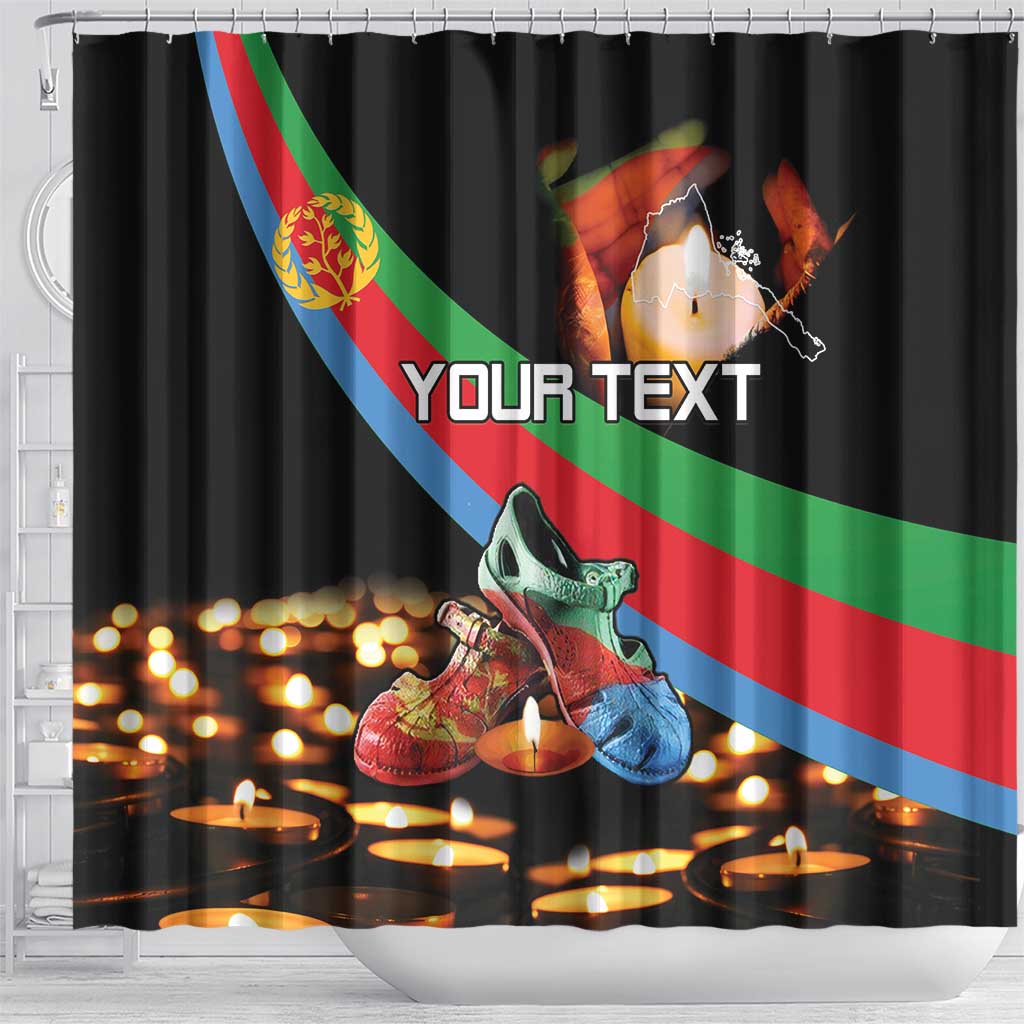 Personalized Eritrea Martyrs Day Shower Curtain Candlelight Vigil Shida Shoes LT15