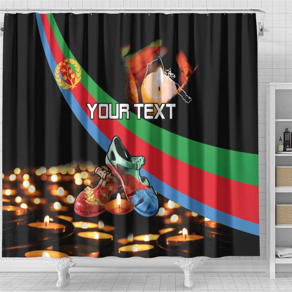 Personalized Eritrea Martyrs Day Shower Curtain Candlelight Vigil Shida Shoes LT15