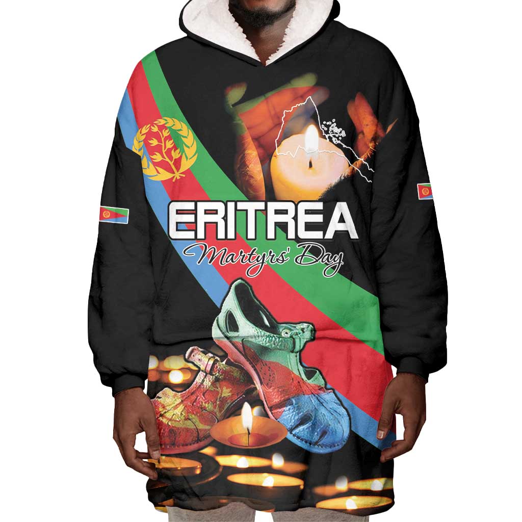 Personalized Eritrea Martyrs Day Wearable Blanket Hoodie Candlelight Vigil Remembering Our Heroes LT15