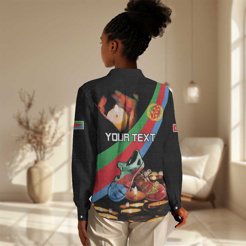 Personalized Eritrea Martyrs Day Women Casual Shirt Candlelight Vigil Remembering Our Heroes LT15