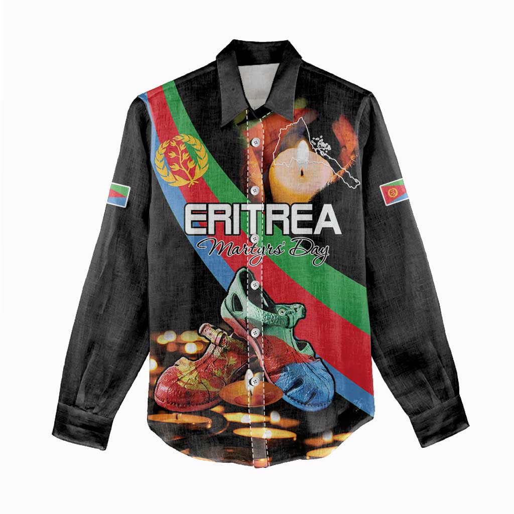 Personalized Eritrea Martyrs Day Women Casual Shirt Candlelight Vigil Remembering Our Heroes LT15