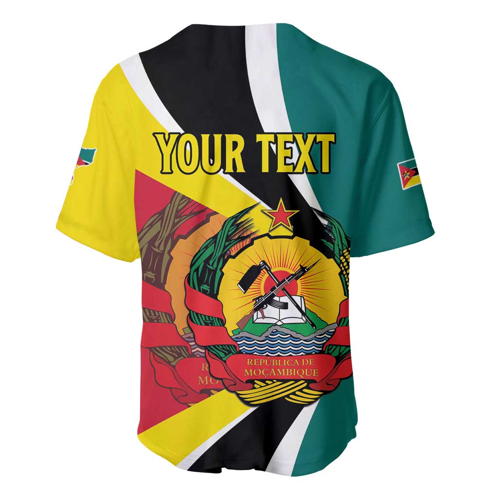 Personalized Mozambique Independence Day Baseball Jersey Coat Of Arms - Flag Style LT15