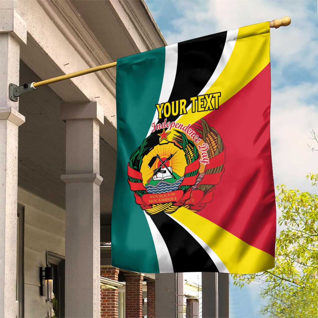 Personalized Mozambique Independence Day Garden Flag Coat Of Arms - Flag Style LT15