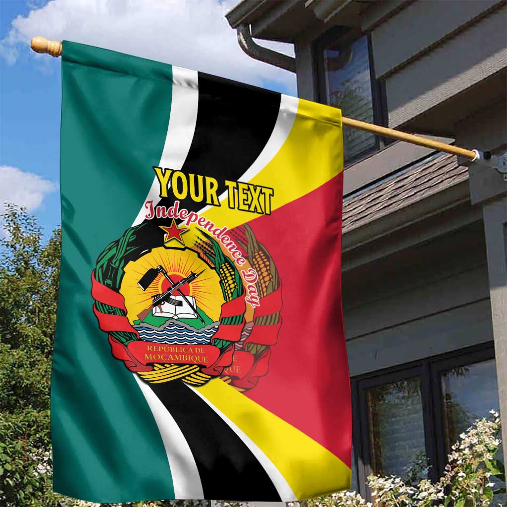 Personalized Mozambique Independence Day Garden Flag Coat Of Arms - Flag Style LT15