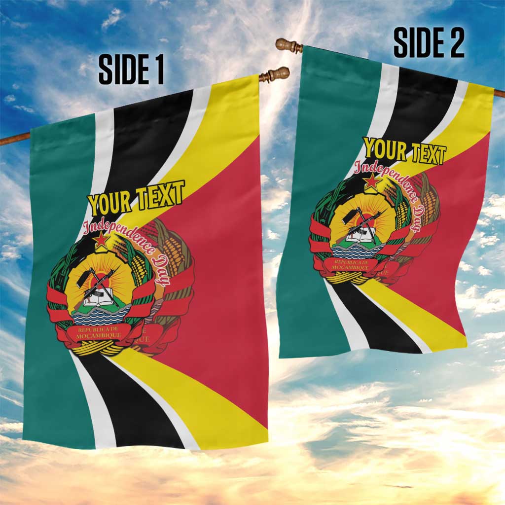 Personalized Mozambique Independence Day Garden Flag Coat Of Arms - Flag Style LT15