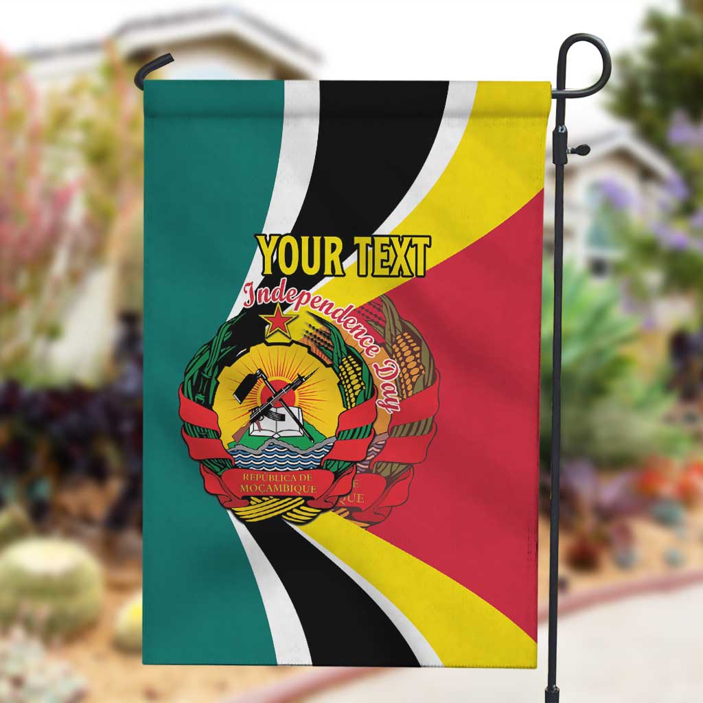 Personalized Mozambique Independence Day Garden Flag Coat Of Arms - Flag Style LT15