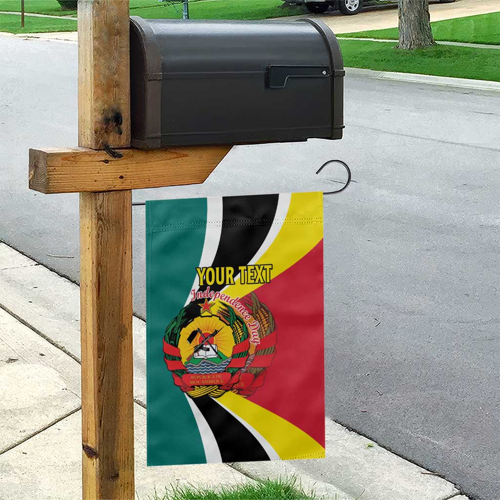 Personalized Mozambique Independence Day Garden Flag Coat Of Arms - Flag Style LT15