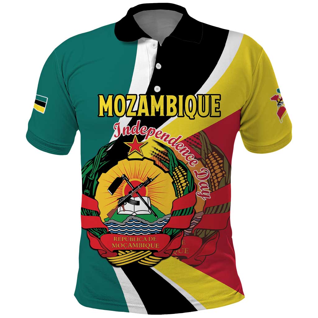 Personalized Mozambique Polo Shirt 50 Years Anniversary Independence Day LT15