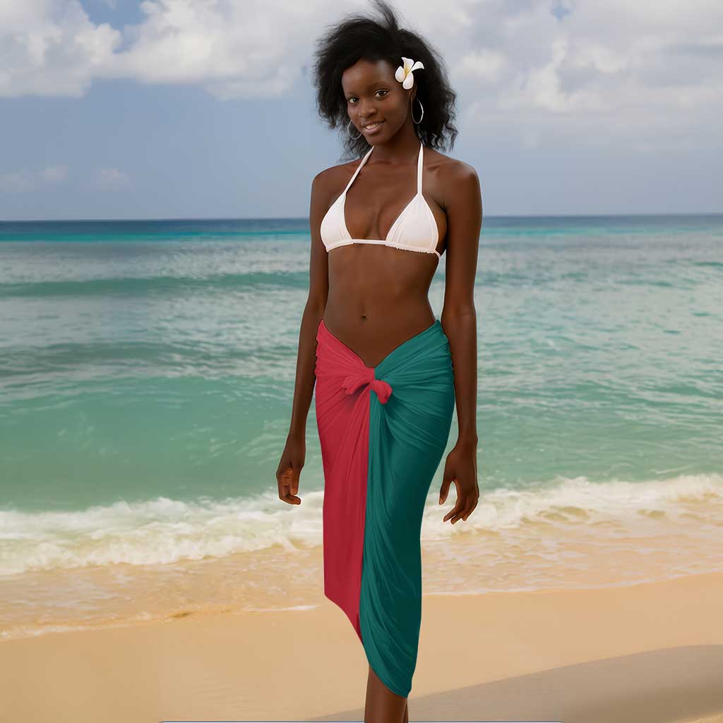 Personalized Mozambique Independence Day Sarong Coat Of Arms - Flag Style LT15