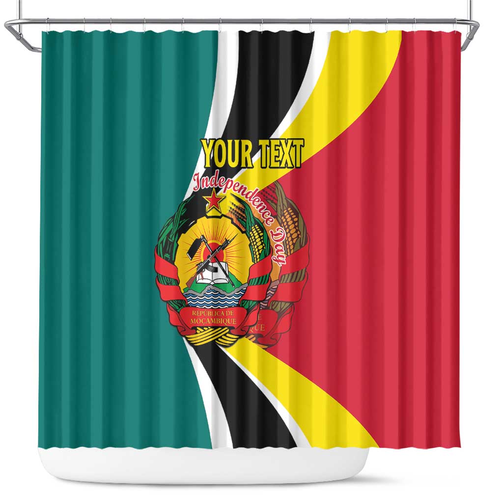 Personalized Mozambique Shower Curtain 50 Years Anniversary Independence Day LT15