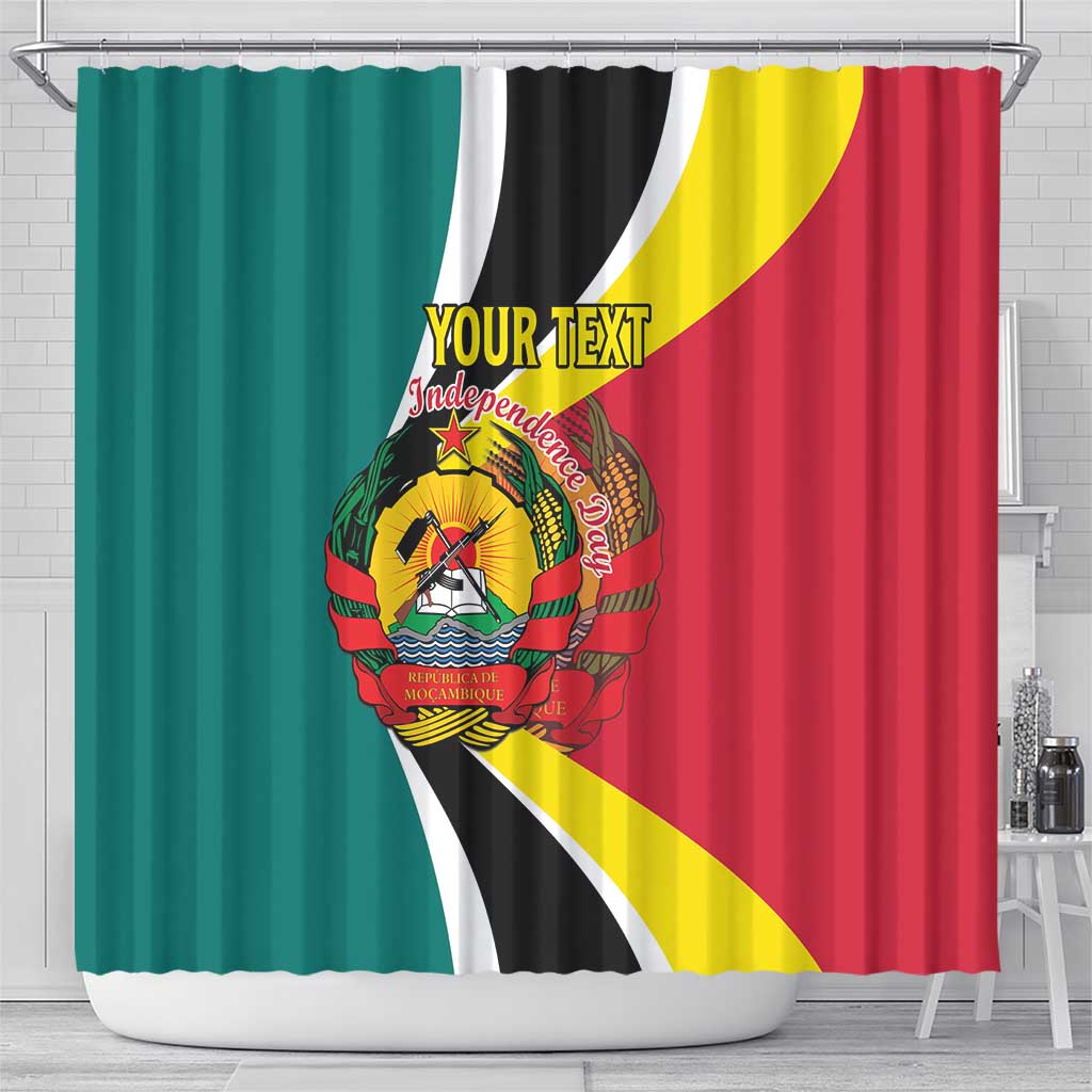 Personalized Mozambique Shower Curtain 50 Years Anniversary Independence Day LT15
