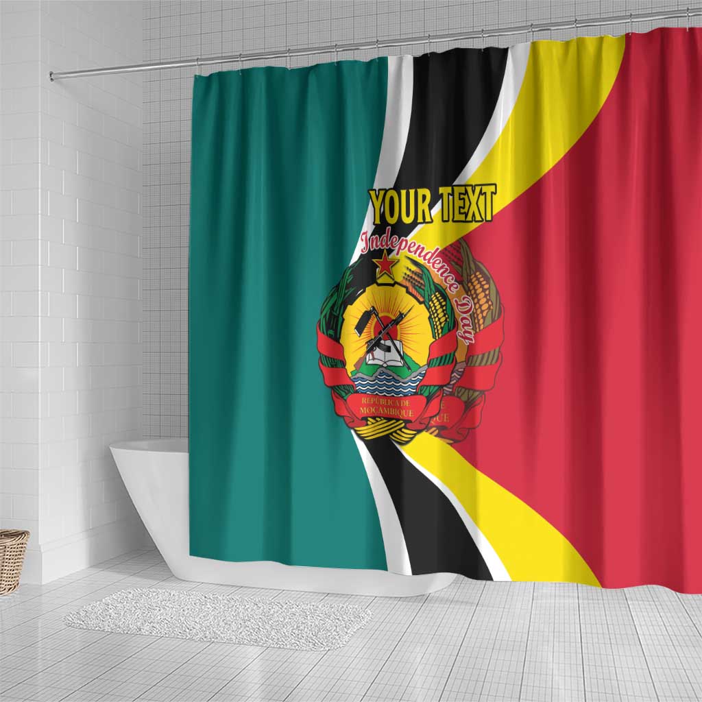 Personalized Mozambique Shower Curtain 50 Years Anniversary Independence Day LT15