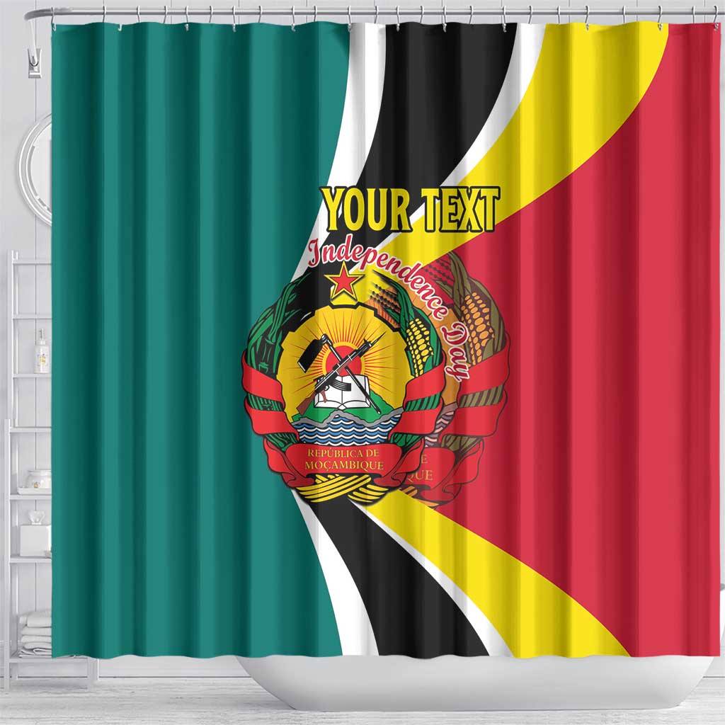 Personalized Mozambique Shower Curtain 50 Years Anniversary Independence Day LT15