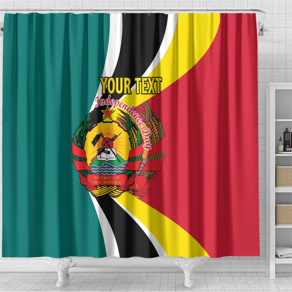 Personalized Mozambique Shower Curtain 50 Years Anniversary Independence Day LT15