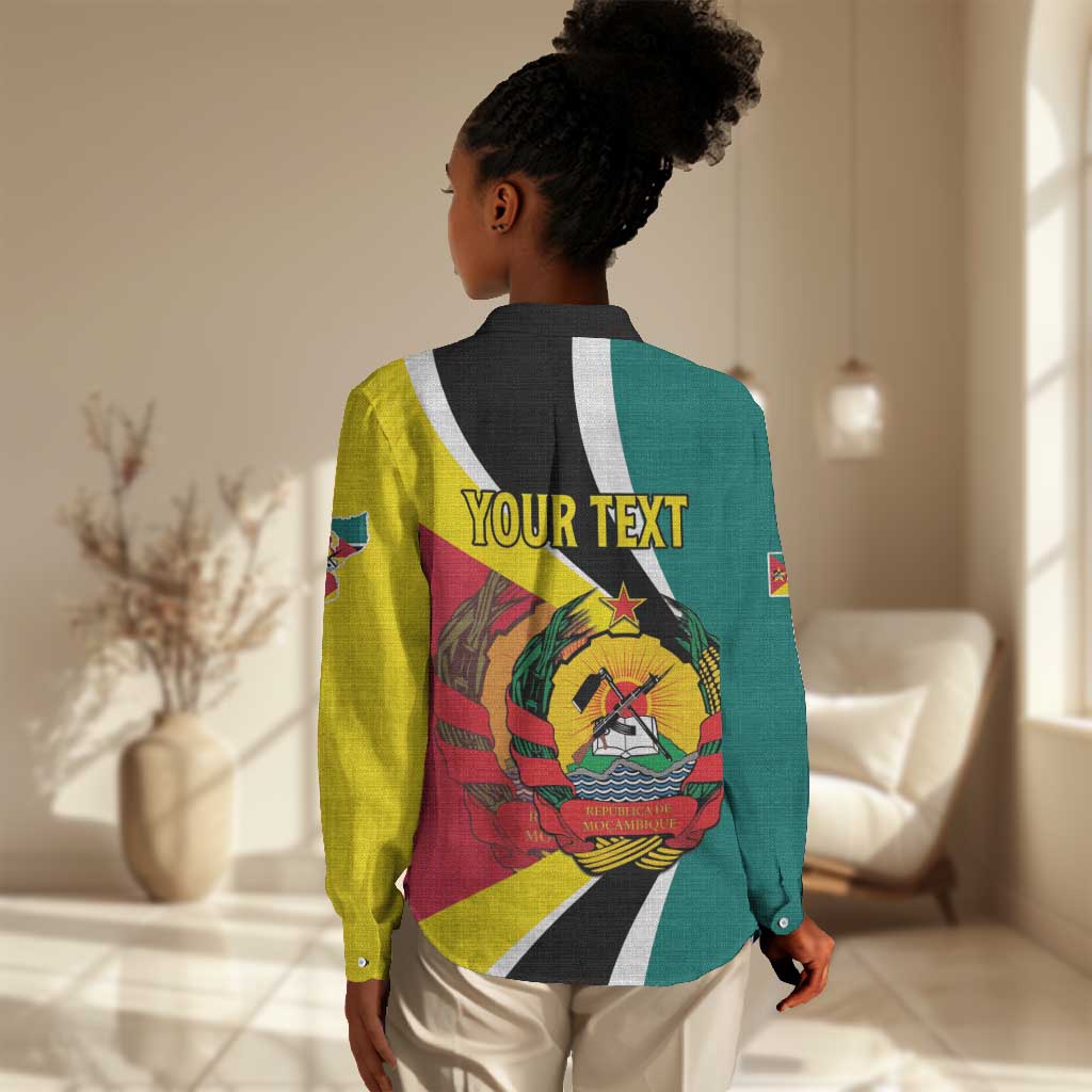 Personalized Mozambique Independence Day Women Casual Shirt Coat Of Arms - Flag Style LT15