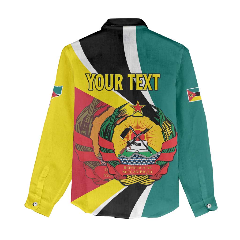 Personalized Mozambique Independence Day Women Casual Shirt Coat Of Arms - Flag Style LT15