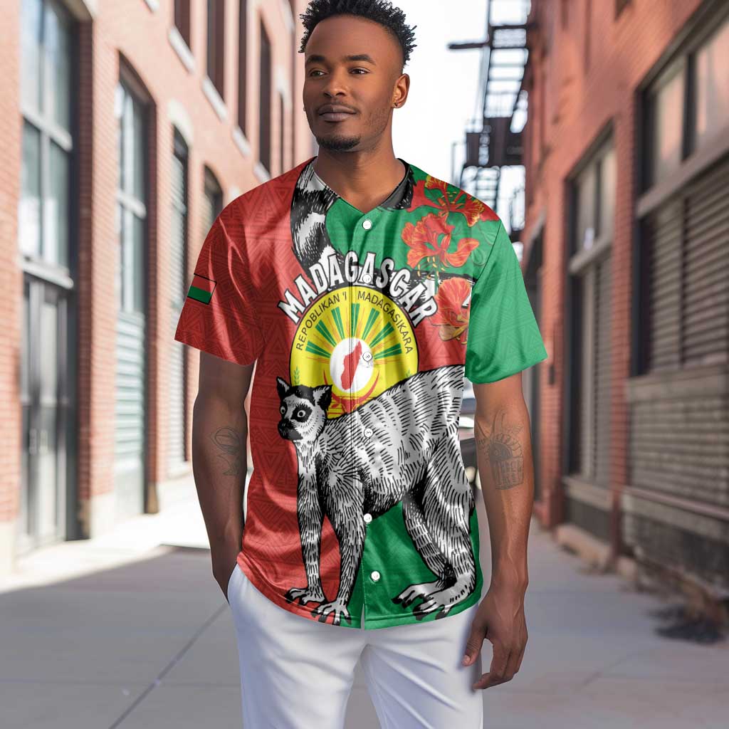 Happy Madagasikara Independence Day Baseball Jersey Ring-Tailed Lemur With Seal LT15