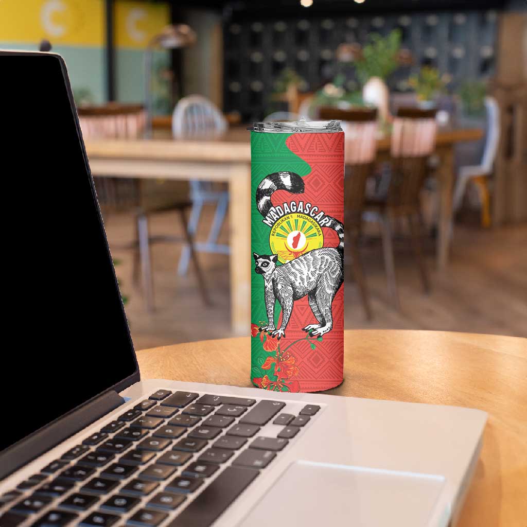Happy Madagasikara Independence Day Skinny Tumbler Ring-Tailed Lemur With Seal LT15