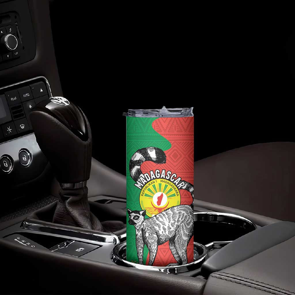 Happy Madagasikara Independence Day Skinny Tumbler Ring-Tailed Lemur With Seal LT15