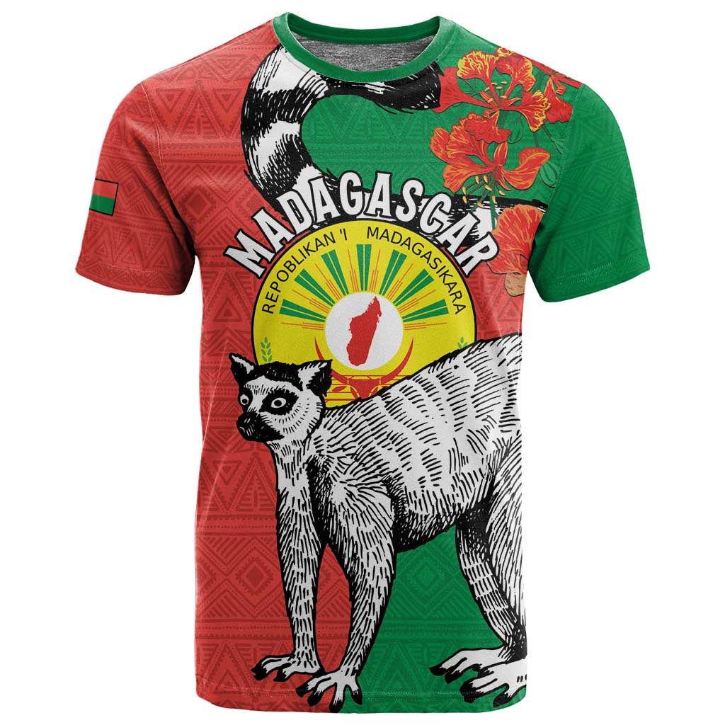 Happy Madagasikara Independence Day T shirt Ring-Tailed Lemur With Seal LT15