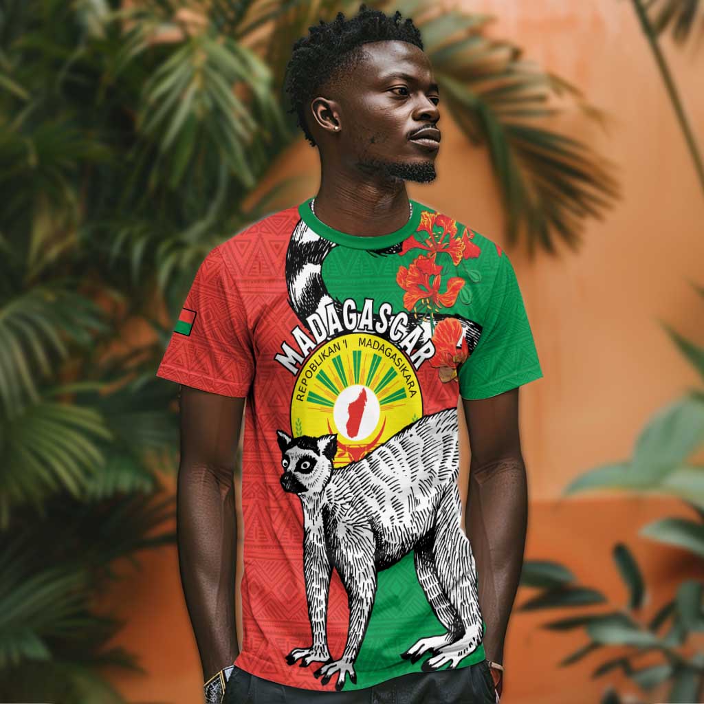 Happy Madagasikara Independence Day T shirt Ring-Tailed Lemur With Seal LT15