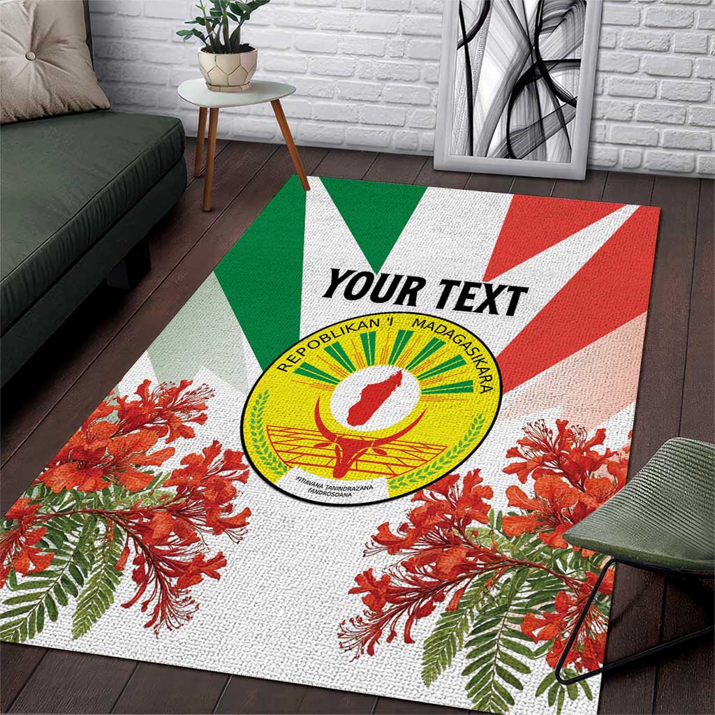 Personalized Madagasikara Area Rug Seal With Poinciana LT15