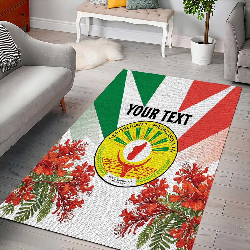Personalized Madagasikara Area Rug Seal With Poinciana LT15