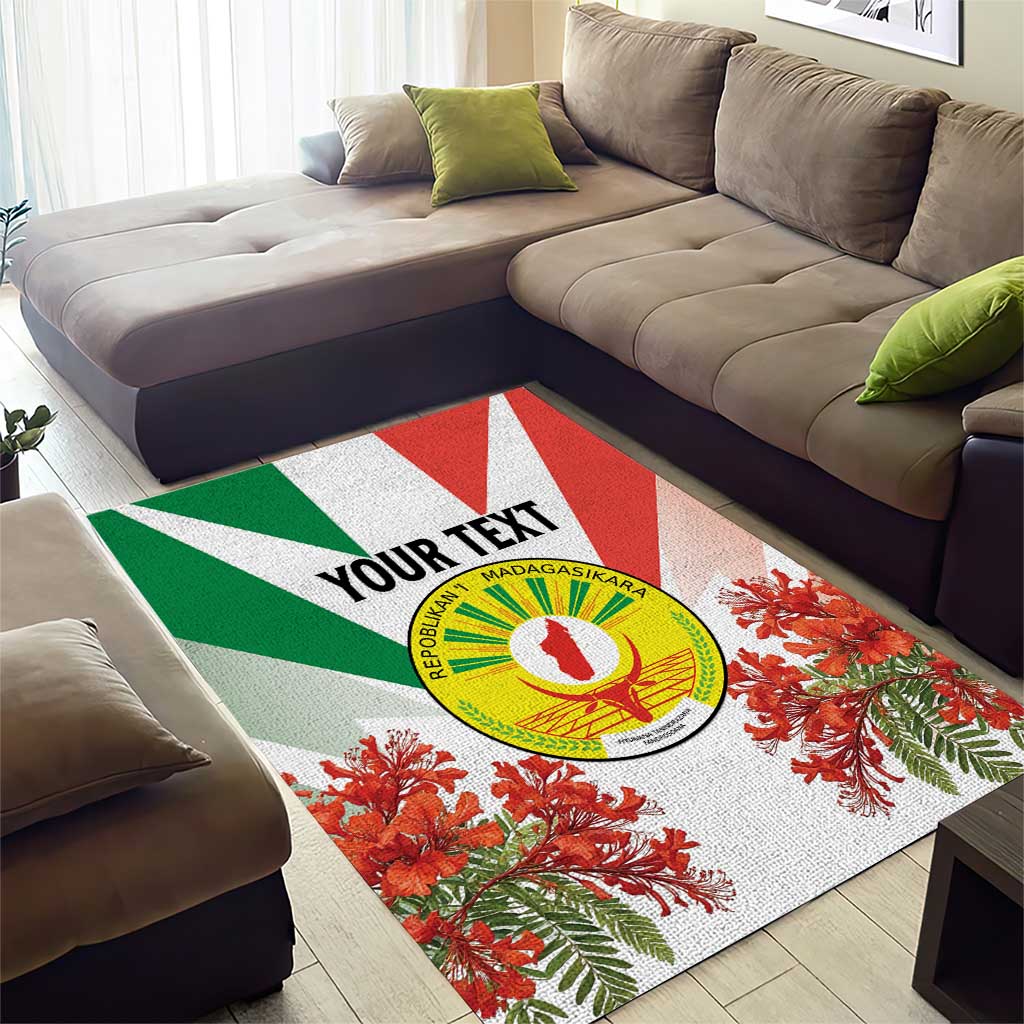 Personalized Madagasikara Area Rug Seal With Poinciana LT15