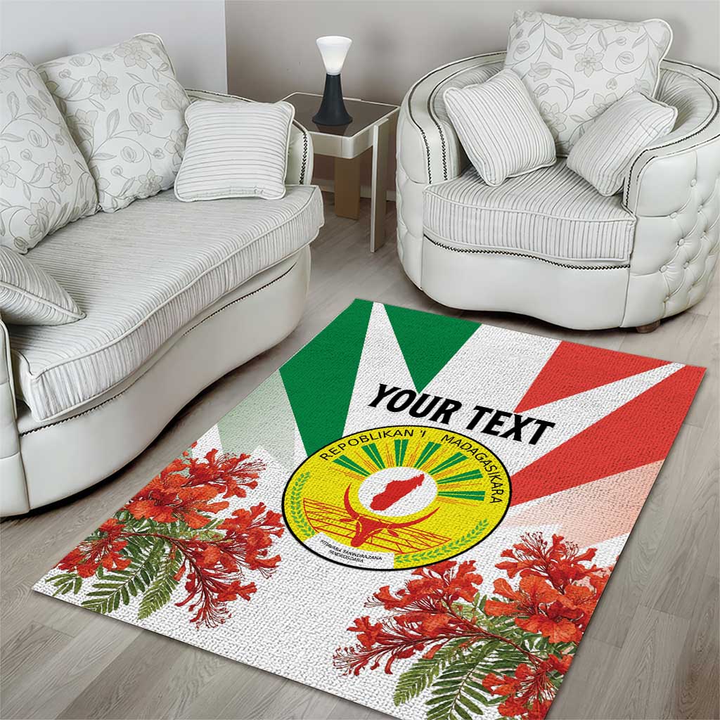 Personalized Madagasikara Area Rug Seal With Poinciana LT15