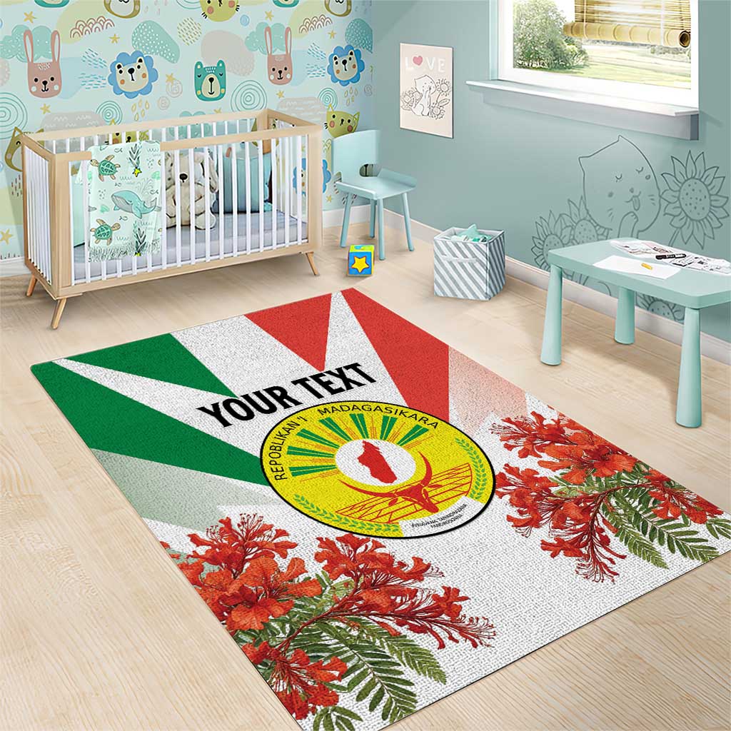 Personalized Madagasikara Area Rug Seal With Poinciana LT15