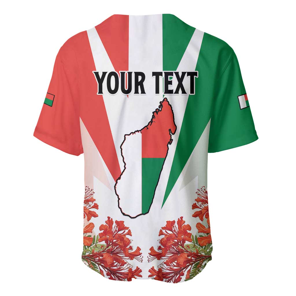 Personalized Madagasikara Baseball Jersey Seal With Poinciana LT15