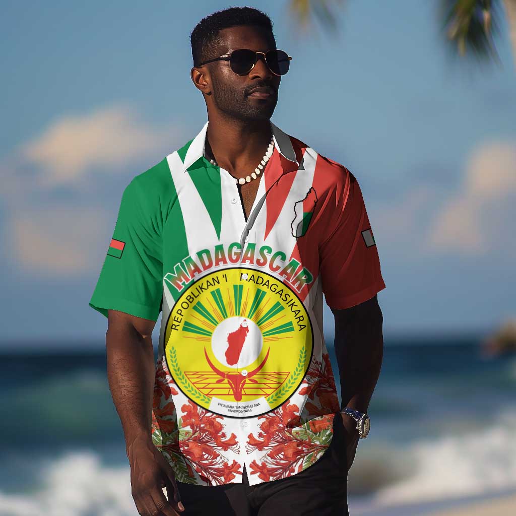 Personalized Madagasikara Hawaiian Shirt Seal With Poinciana LT15