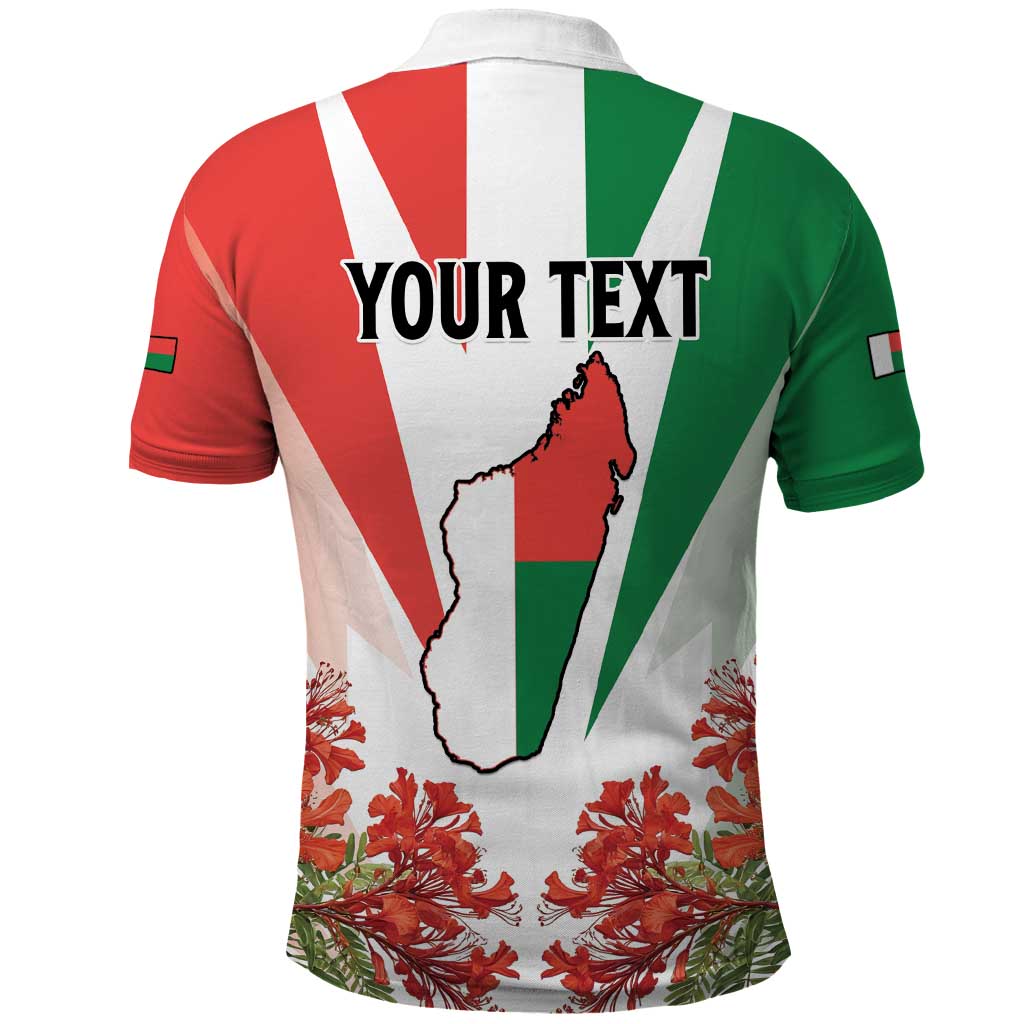 Personalized Madagasikara Polo Shirt Seal With Poinciana LT15