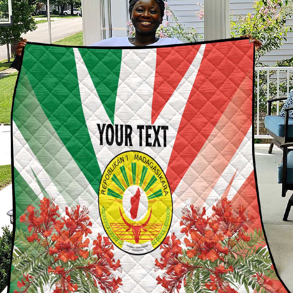 Personalized Madagasikara Quilt Seal With Poinciana LT15