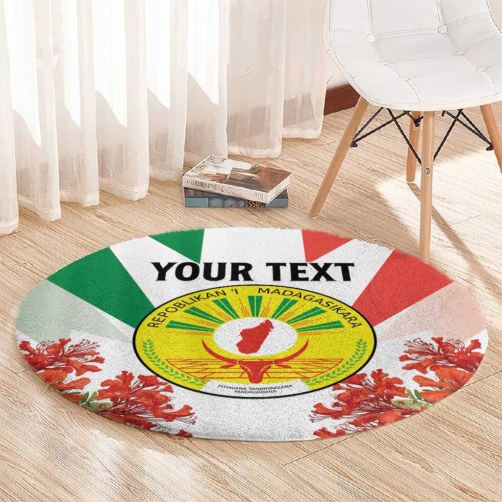 Personalized Madagasikara Round Carpet Seal With Poinciana LT15
