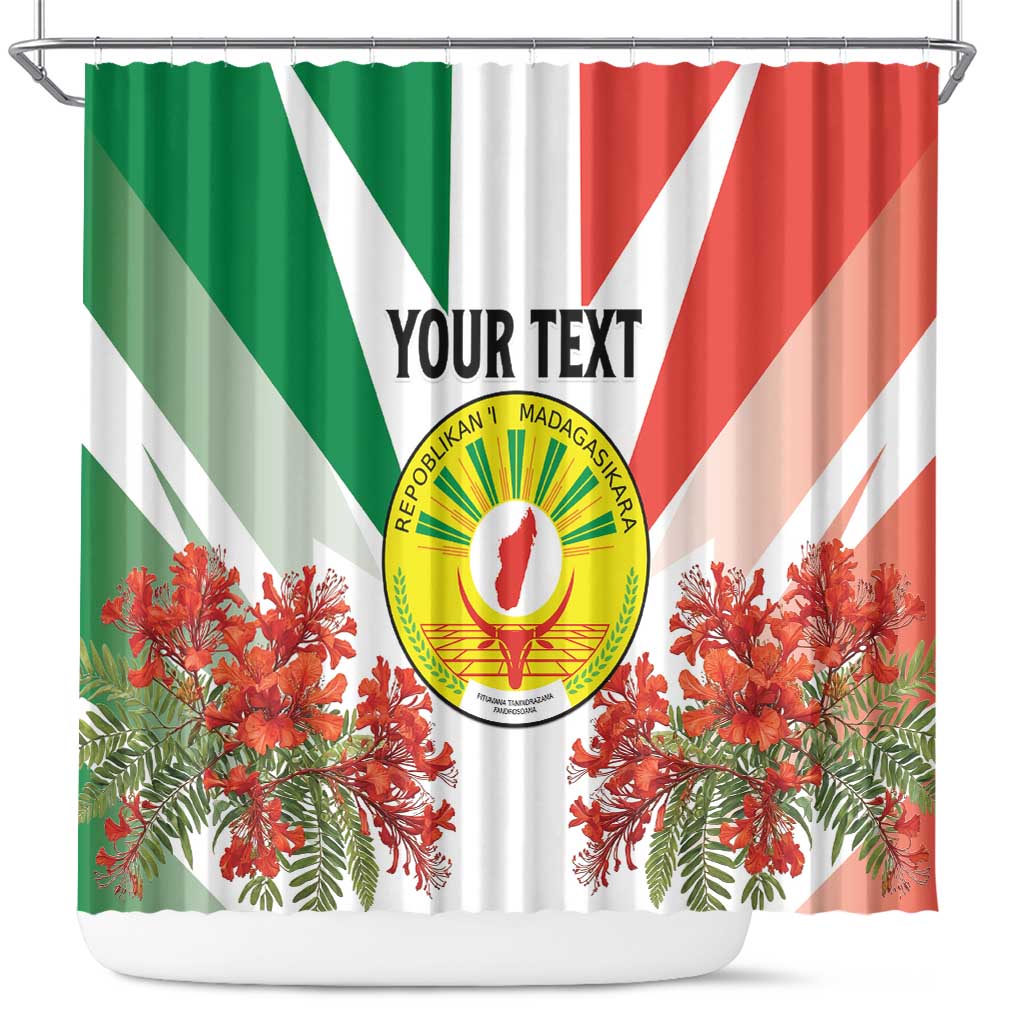 Personalized Madagasikara Shower Curtain Seal With Poinciana LT15