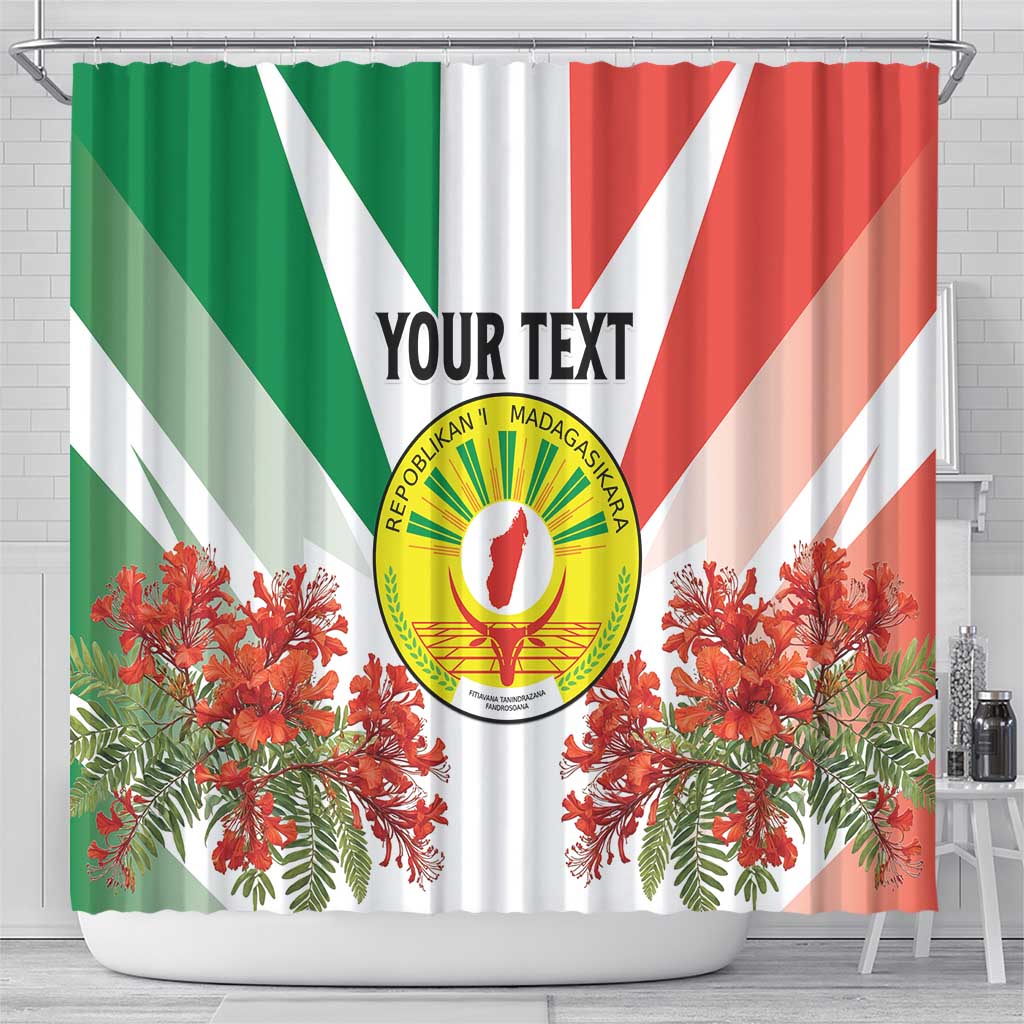 Personalized Madagasikara Shower Curtain Seal With Poinciana LT15