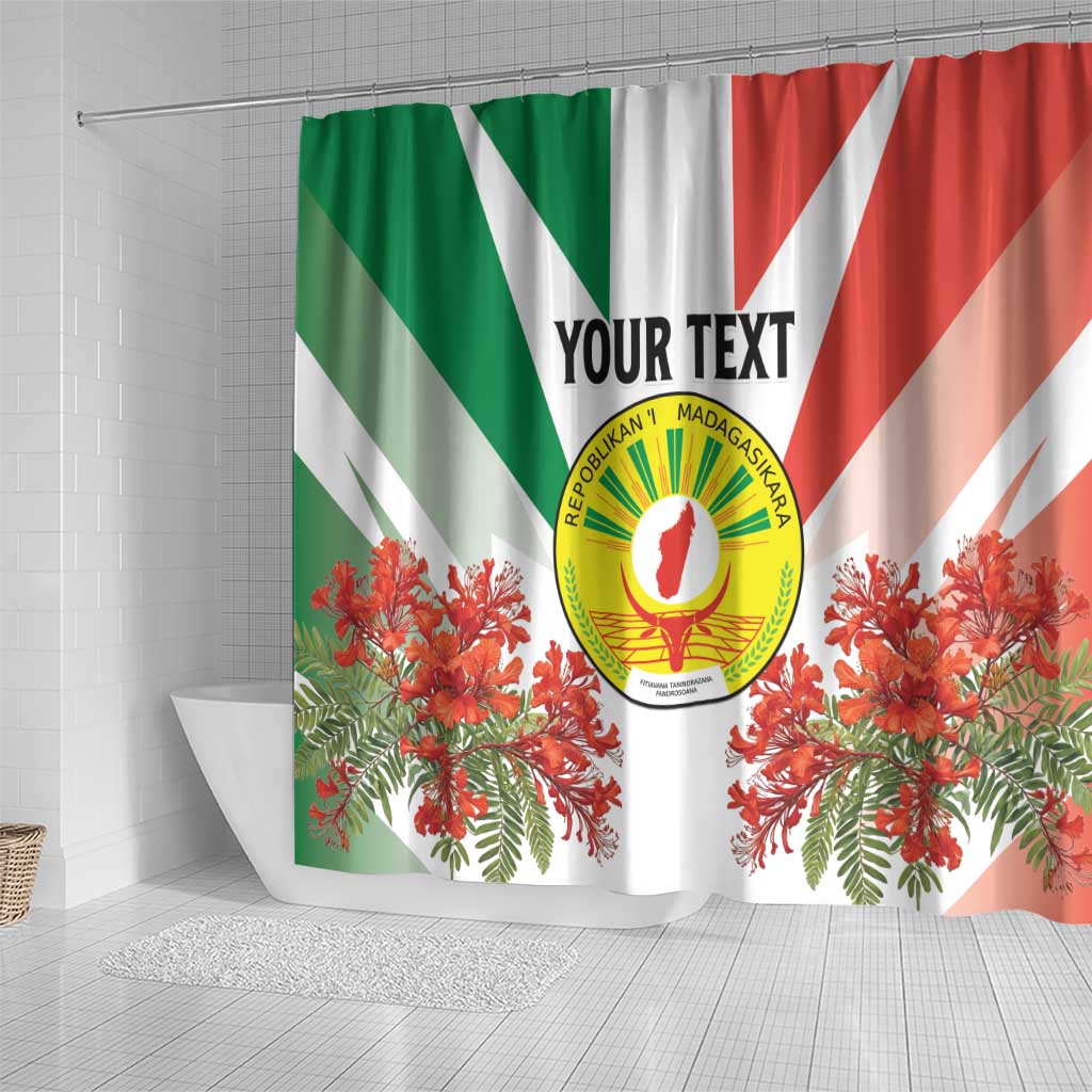 Personalized Madagasikara Shower Curtain Seal With Poinciana LT15
