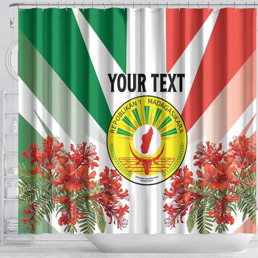 Personalized Madagasikara Shower Curtain Seal With Poinciana LT15